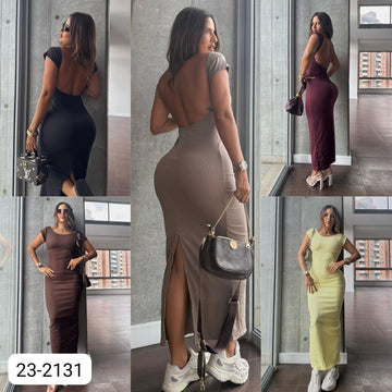 Vestido Rib Para Mujer
