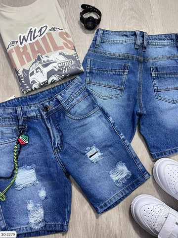 Bermuda En Jean Para Niño