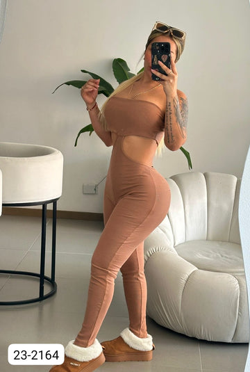 Enterizo Rib Para Mujer