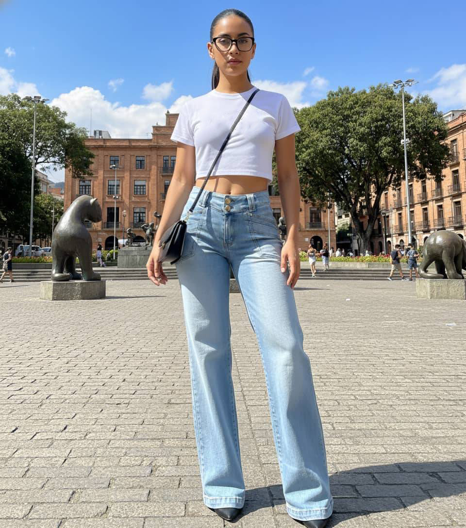 Jean Colombiano Bota Recta (C-PC7715-M)