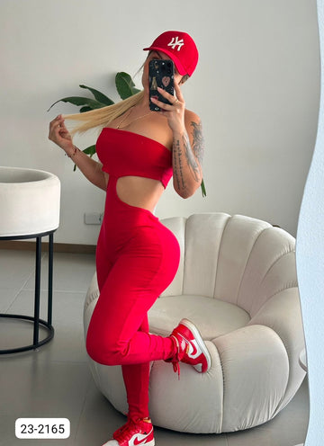 Enterizo Rib Para Mujer