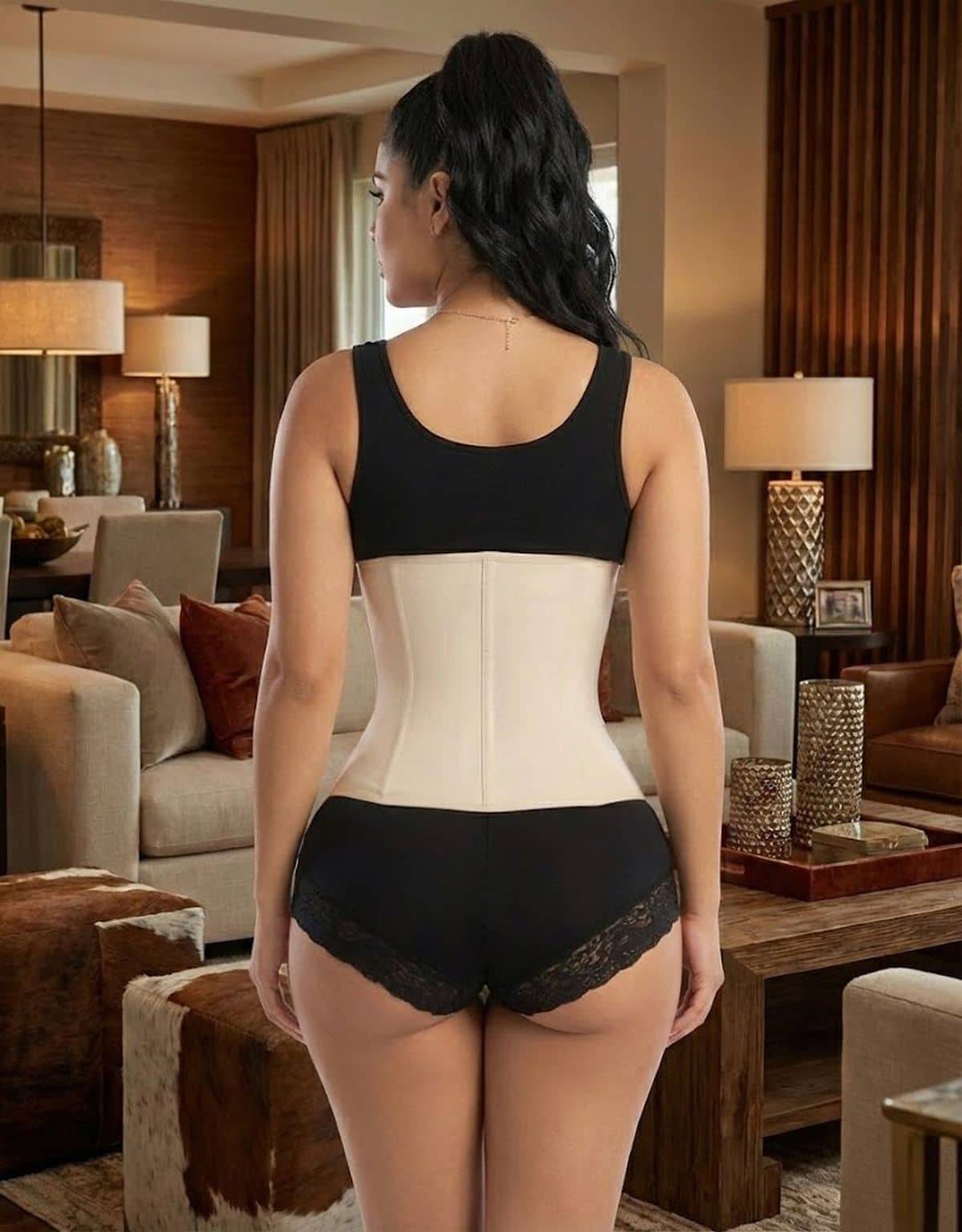 Cinturilla Latex Fusionado Beige - FP016