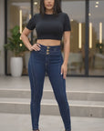 Jeans Levantacola Con Faja - PTF7741